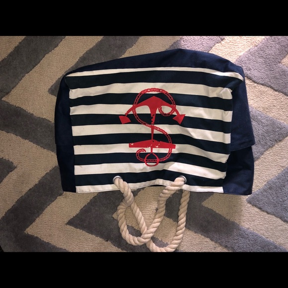 Anchor summer tote and makeup bag - Picture 2 of 4